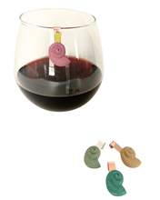 Shell Glass Charms (Set of 4)