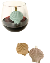 Shell Glass Charms (Set of 3)
