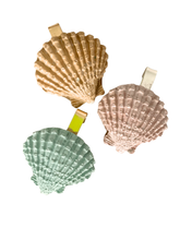Shell Glass Charms (Set of 3)