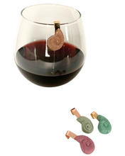 Shell Glass Charms (Set of 4)