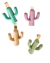 Cactus Glass Charms (Set of 4)