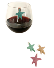 Starfish Glass Charms (Set of 4)
