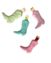 Cowboy Boot Glass Charms (Set of 4)