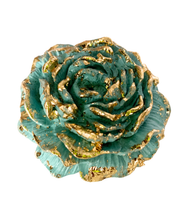 Gold Peony Photo/Card Holder
