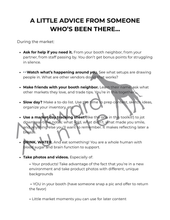 Hold My Tablecloth: A Market Day Toolkit
