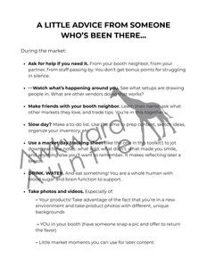 Hold My Tablecloth: A Market Day Toolkit