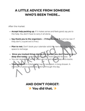 Hold My Tablecloth: A Market Day Toolkit