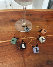 PRE-ORDER: Halloween-Themed Glass Charms (Set of 6)