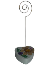 Floral Heart Photo/Card Holder