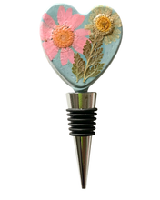 Floral Heart Wine Stopper