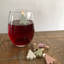 Holiday Tree Glass Charms (Set of 4)