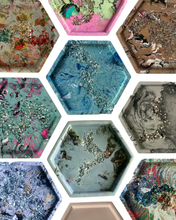 Custom Color Swirly Hex Tray