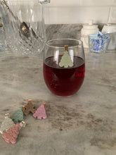 Holiday Tree Glass Charms (Set of 4)