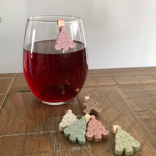 Holiday Tree Glass Charms (Set of 4)