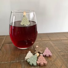 Holiday Tree Glass Charms (Set of 4)
