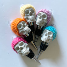 Skull with Winter Hat - Wine Stopper