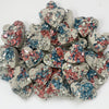 Crystal Accent Heart Magnet Set - Red, White + Blue