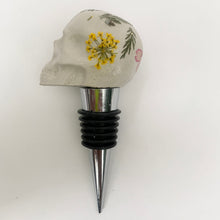 Skull Wine Stopper - Floral