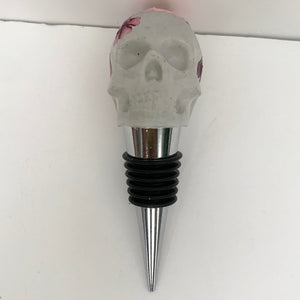 Skull Wine Stopper - Floral