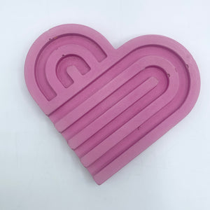 Heart-Shaped Coaster