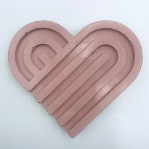 Heart-Shaped Coaster