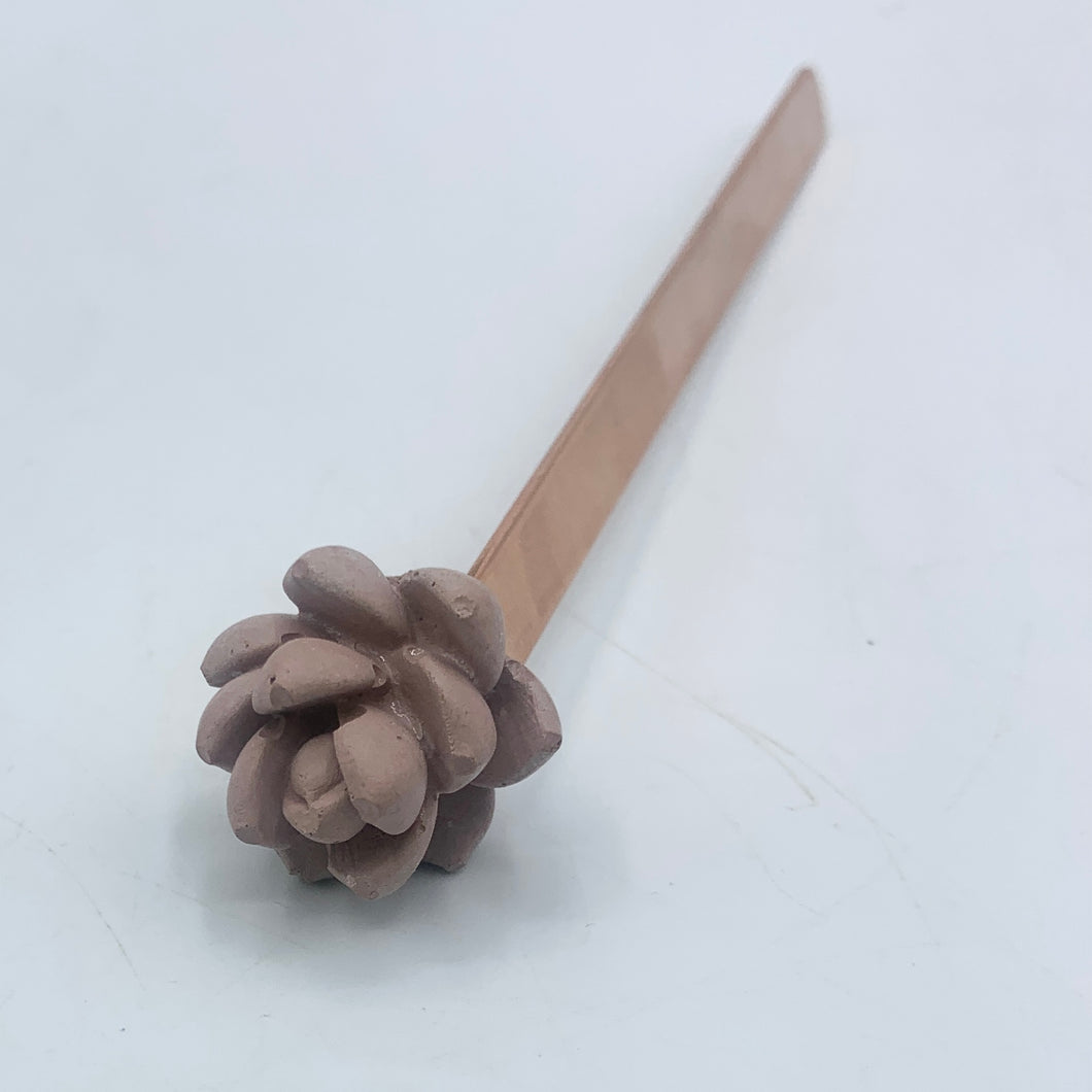 Succulent Flower Bookmark - Copper