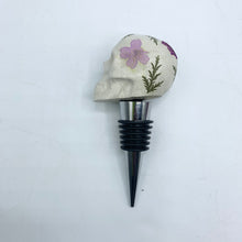 Skull Wine Stopper - Floral