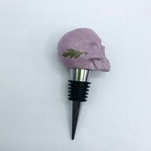Skull Wine Stopper - Floral