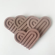 Heart-Shaped Coaster Set