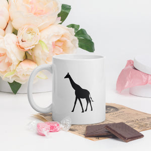 Giraffe - White glossy mug