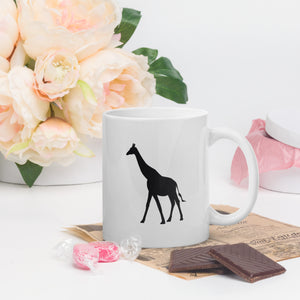 Giraffe - White glossy mug