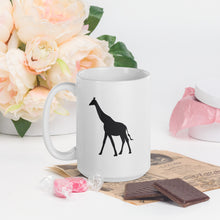 Giraffe - White glossy mug