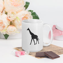 Giraffe - White glossy mug