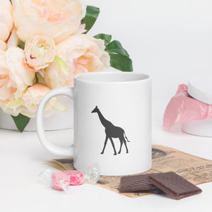 Giraffe - White glossy mug