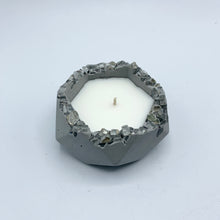 Small Geometric Candle with Crystal Accent - Various Colors